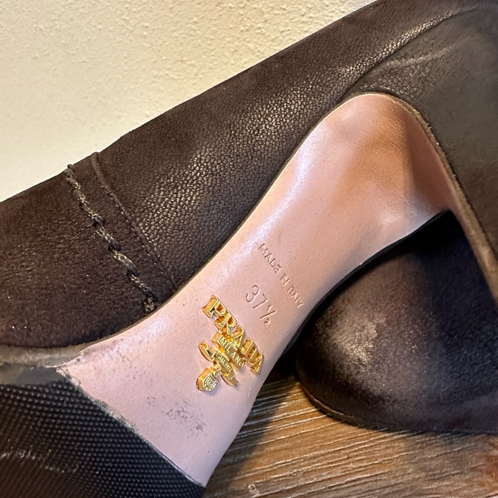 PRADA Nubuck boots 37-1/2 - Picture 3 of 11